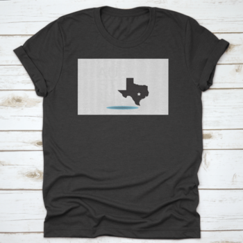 Austin Texas Map T-Shirt featuring a unique logo design, made from 100% cotton for comfort and durability.