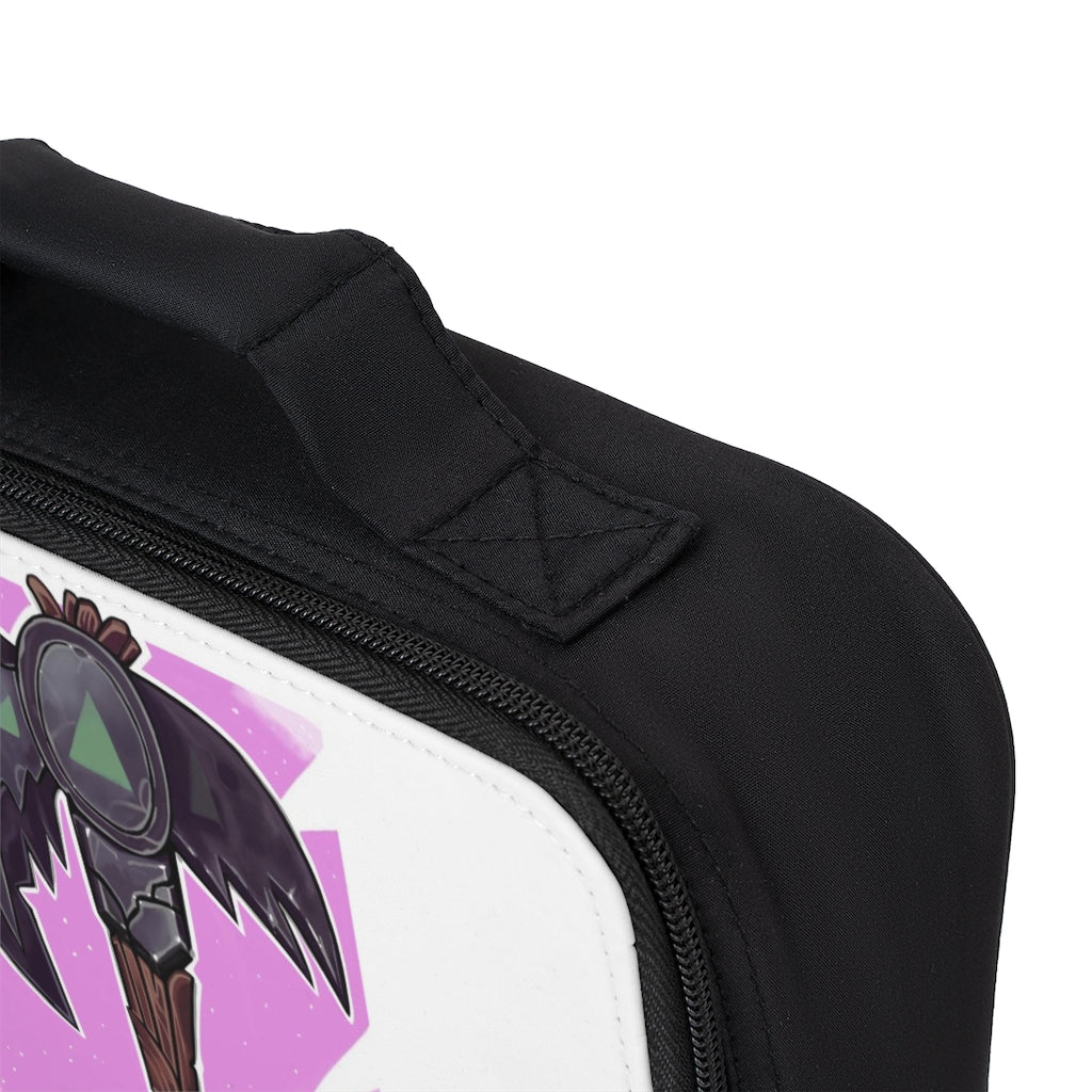 Axe Lunch Bag featuring a black base and customizable white area, ideal for adults and kids.