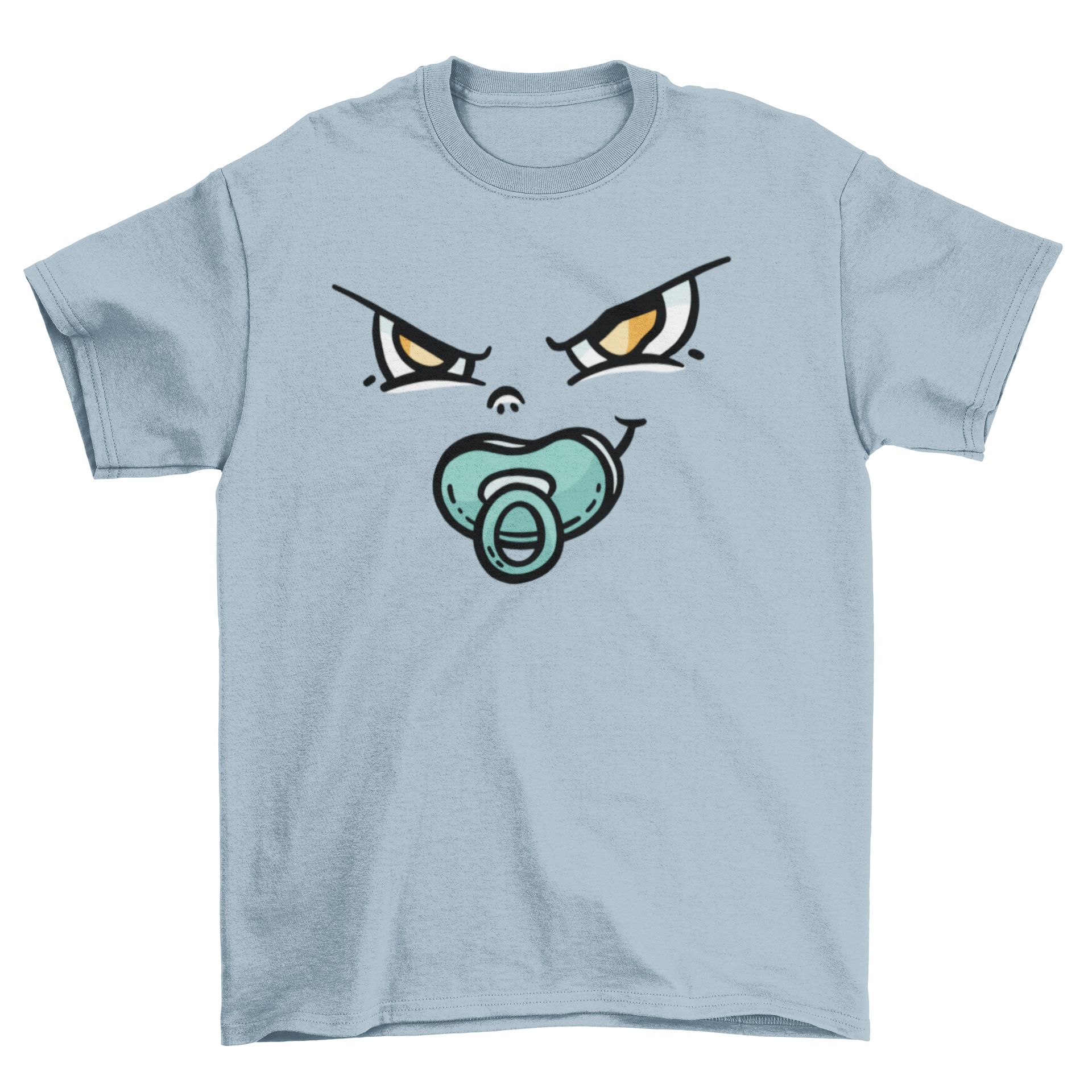 A cute baby face t-shirt featuring a smiling baby's face design, perfect for infants and toddlers.