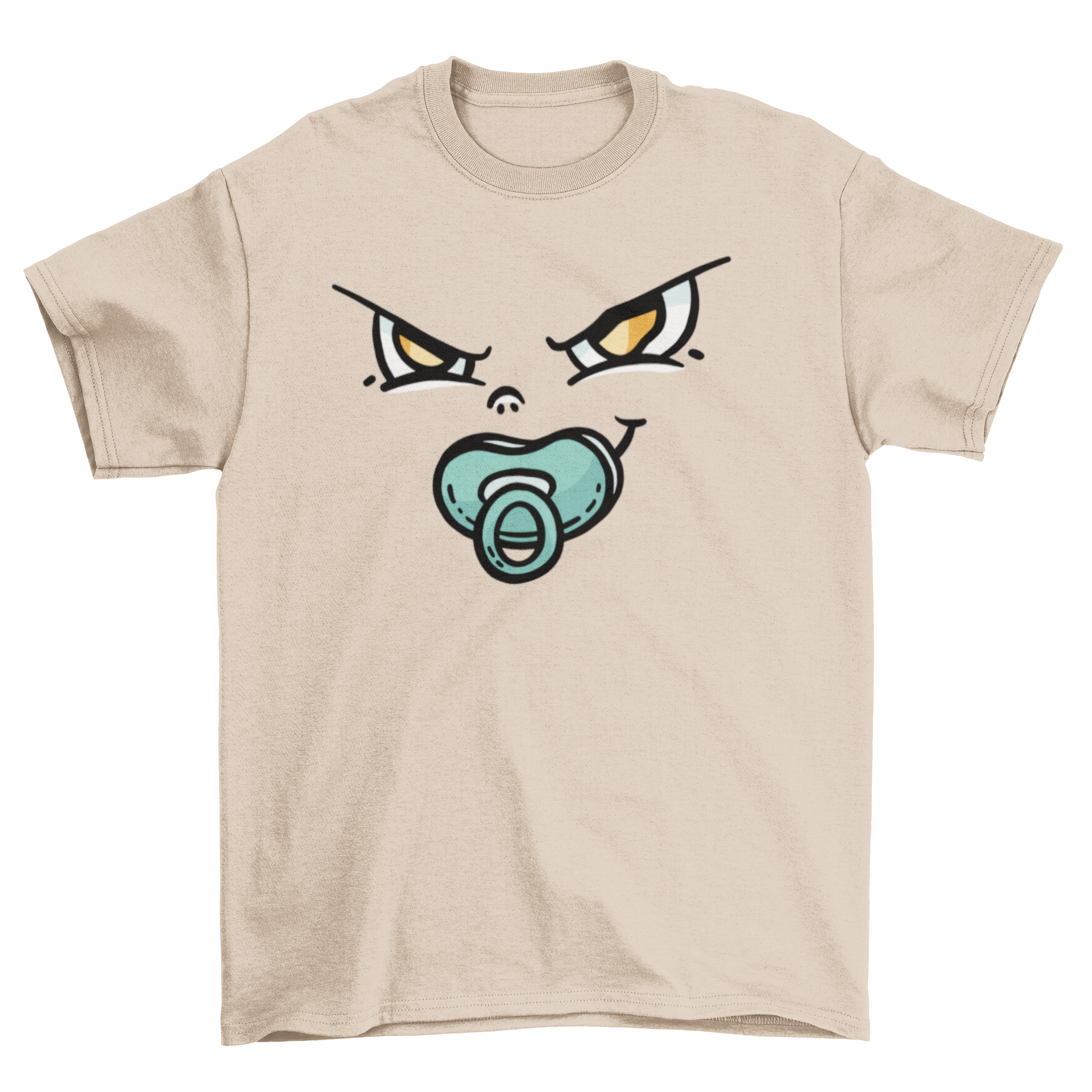 A cute baby face t-shirt featuring a smiling baby's face design, perfect for infants and toddlers.