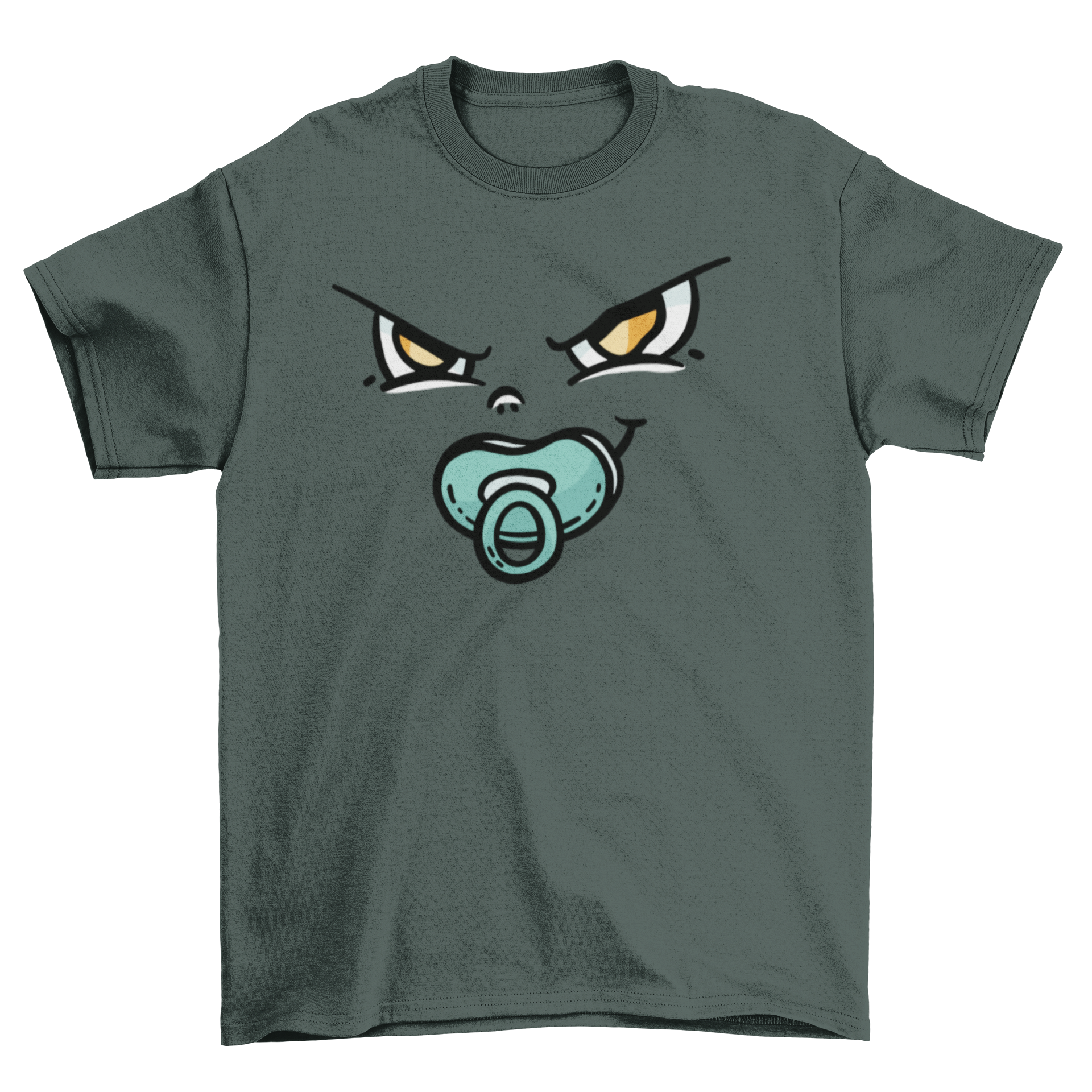 A cute baby face t-shirt featuring a smiling baby's face design, perfect for infants and toddlers.