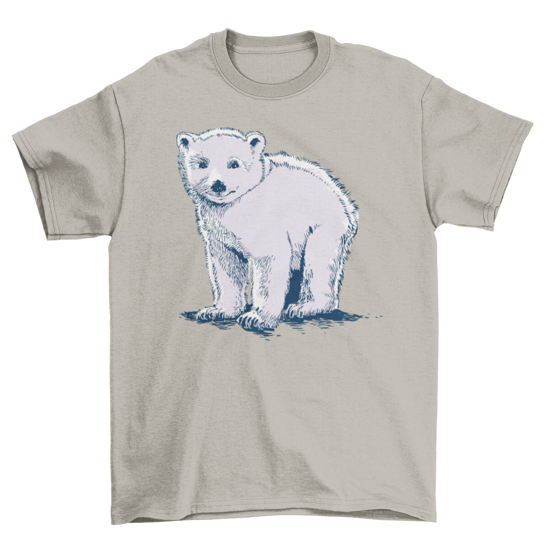 A cute baby polar bear t-shirt featuring an adorable polar bear graphic, perfect for kids.