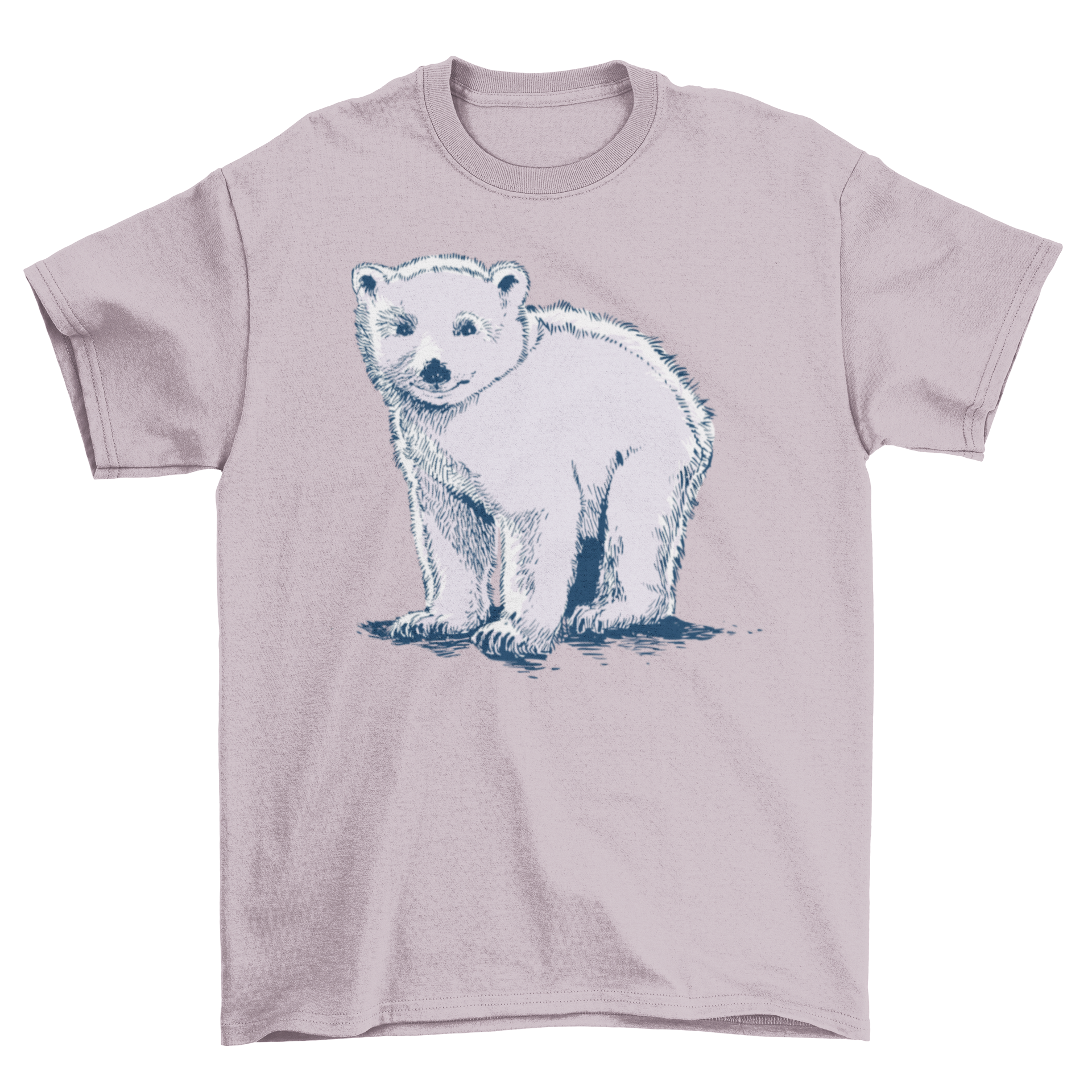 A cute baby polar bear t-shirt featuring an adorable polar bear graphic, perfect for kids.