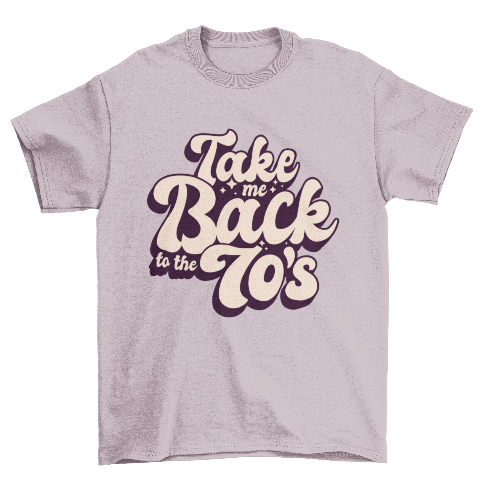 Back to 70's t-shirt featuring retro design and quote, perfect for vintage lovers.