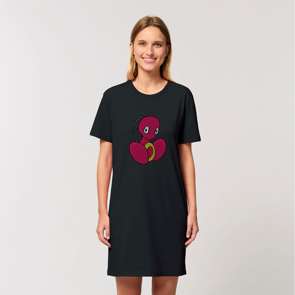 Baiyu Organic T-Shirt Dress made from 100% organic cotton, showcasing its soft texture and stylish design.