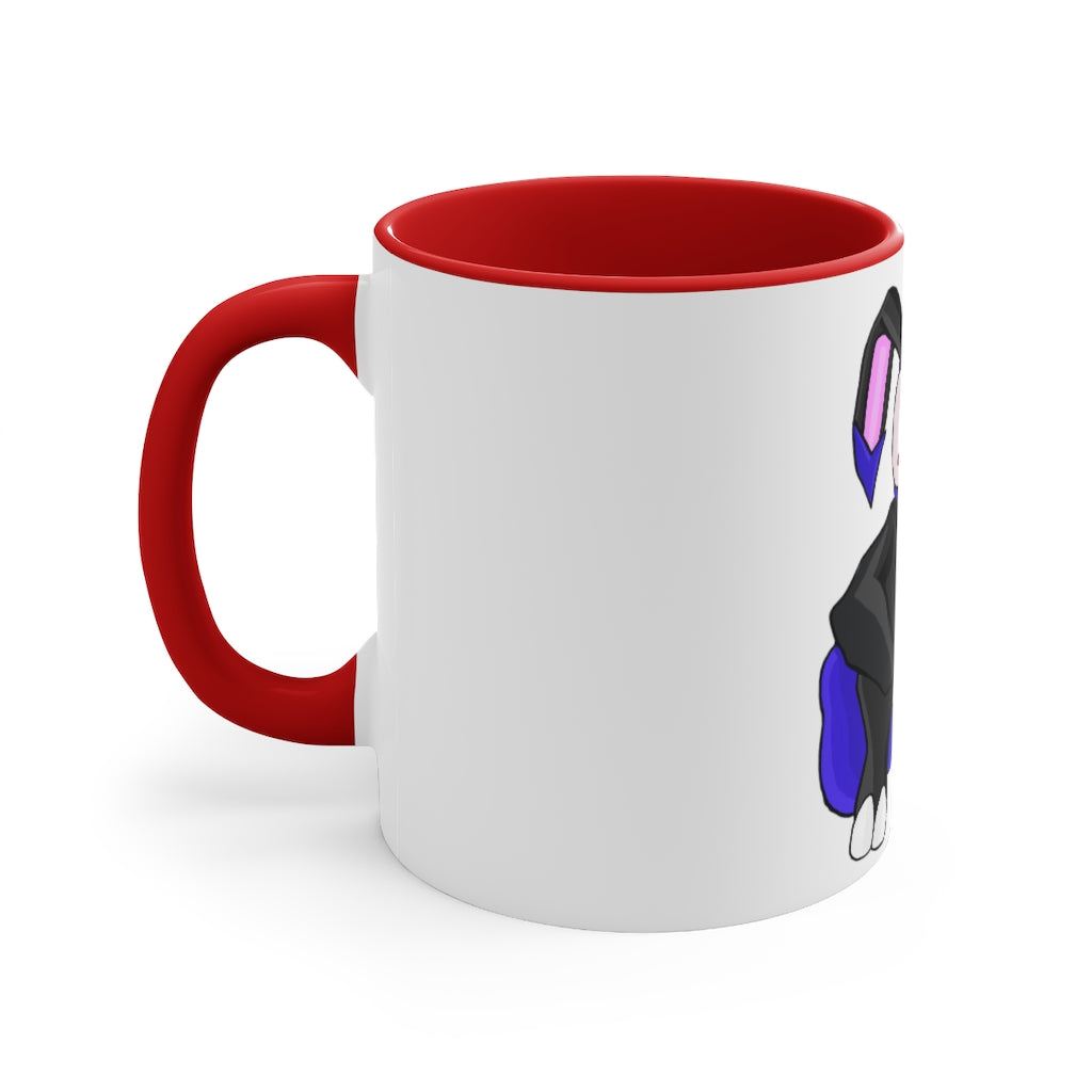 Bamryu Accent Coffee Mug, 11oz with a colorful interior and handle, showcasing a comfortable C-handle design.