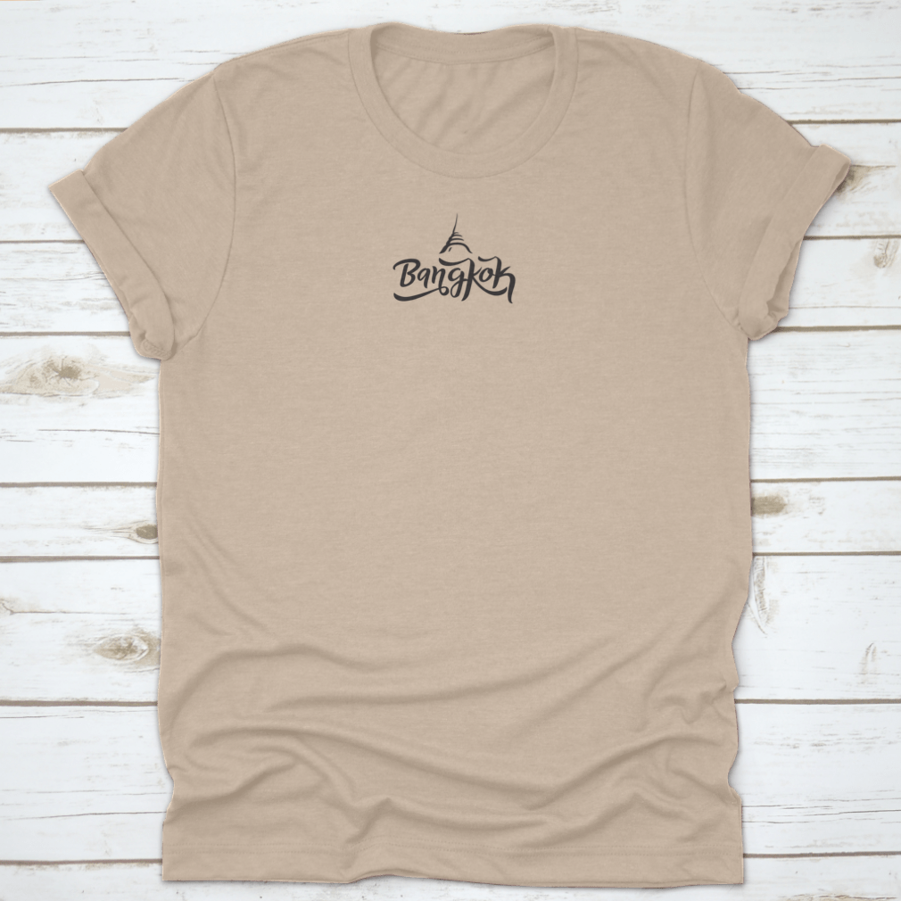 Bangkok City Lettering Logo T-Shirt showcasing vibrant design and comfortable fit, perfect for casual wear.