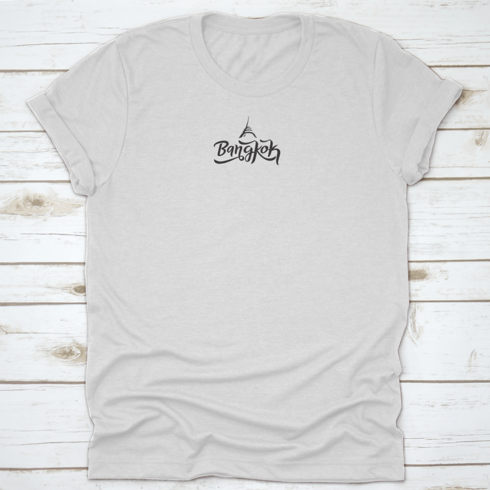 Bangkok City Lettering Logo T-Shirt showcasing vibrant design and comfortable fit, perfect for casual wear.