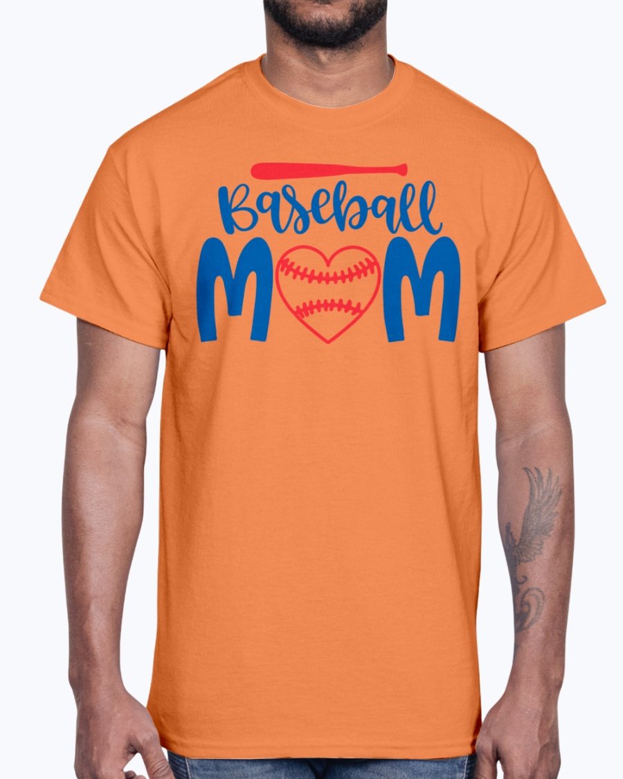 A stylish cotton tee for baseball moms featuring the inspirational message 'We walk by faith, not by sight - Christian' in a classic fit.