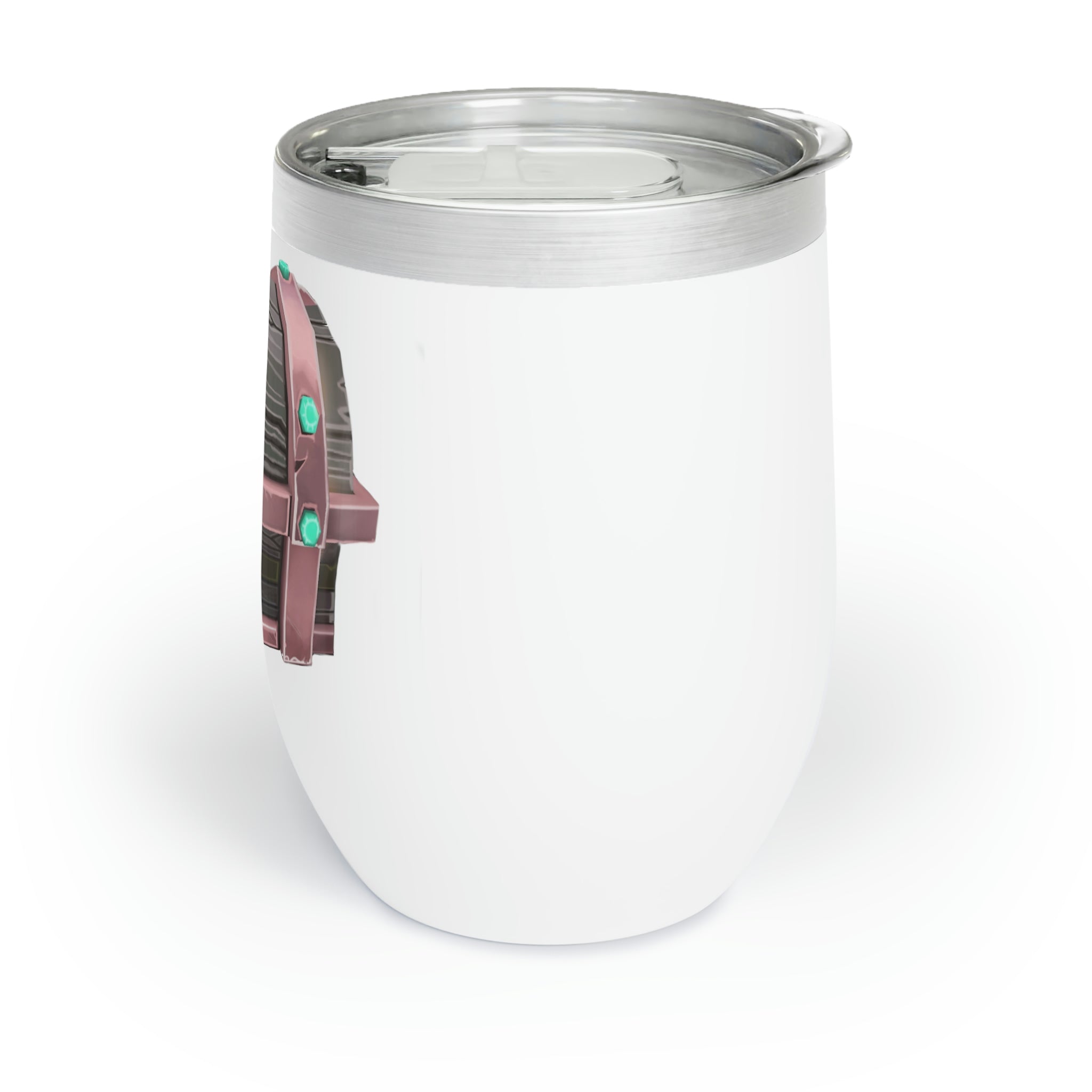 Basic Pirate Keeper Chest Chill Wine Tumbler in stainless steel with a customizable design, perfect for keeping wine at the ideal temperature.