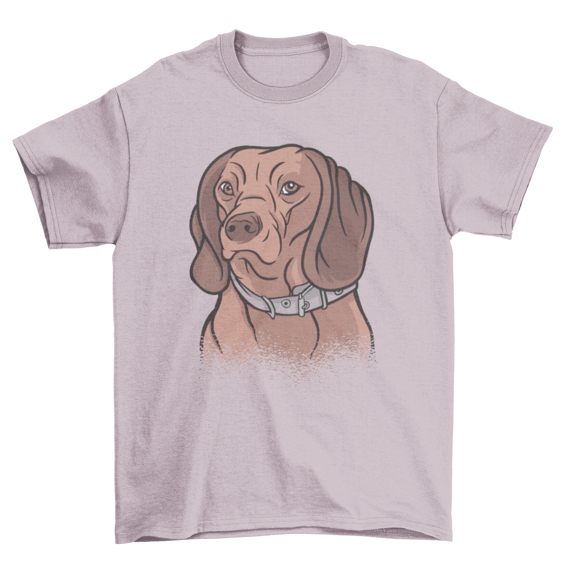 Stylish T-shirt featuring a Bavarian Mountain Hound dog illustration, perfect for dog lovers.