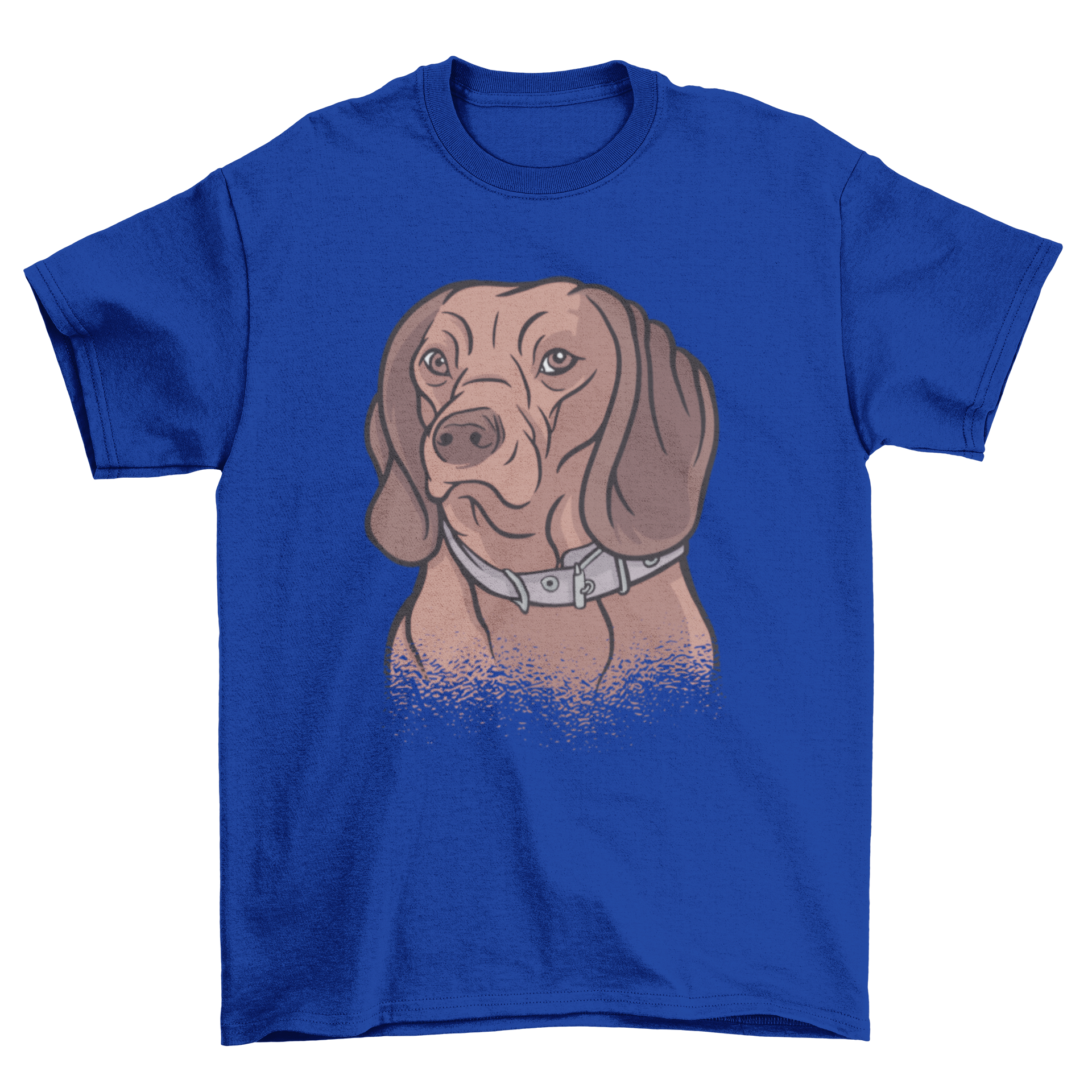 Stylish T-shirt featuring a Bavarian Mountain Hound dog illustration, perfect for dog lovers.