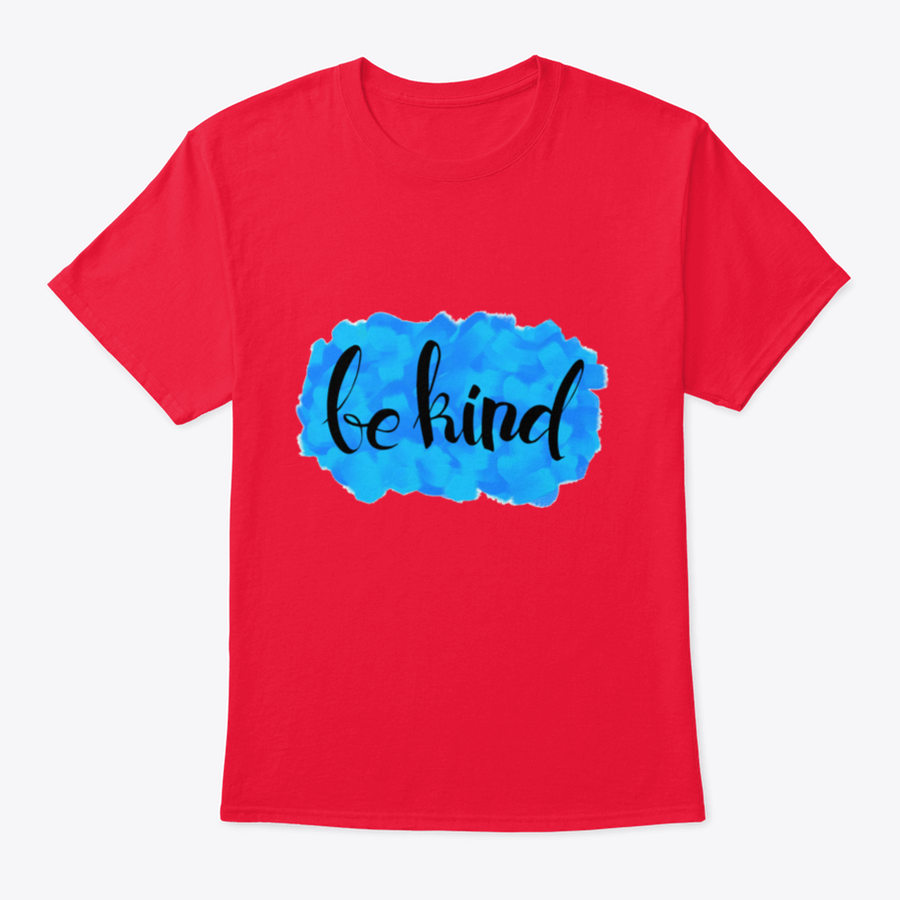 Be Kind Watercolor Design T-Shirt featuring a colorful watercolor print on a soft cotton fabric.