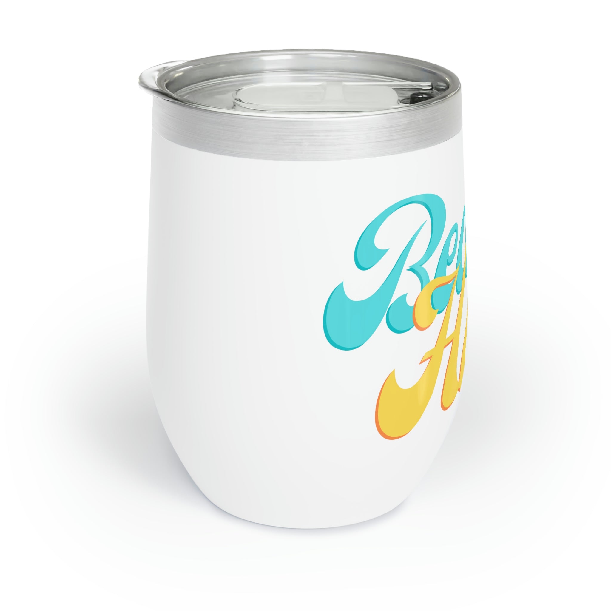 Beach House Chill Wine Tumbler in stainless steel with a sleek design, perfect for keeping drinks at the ideal temperature.