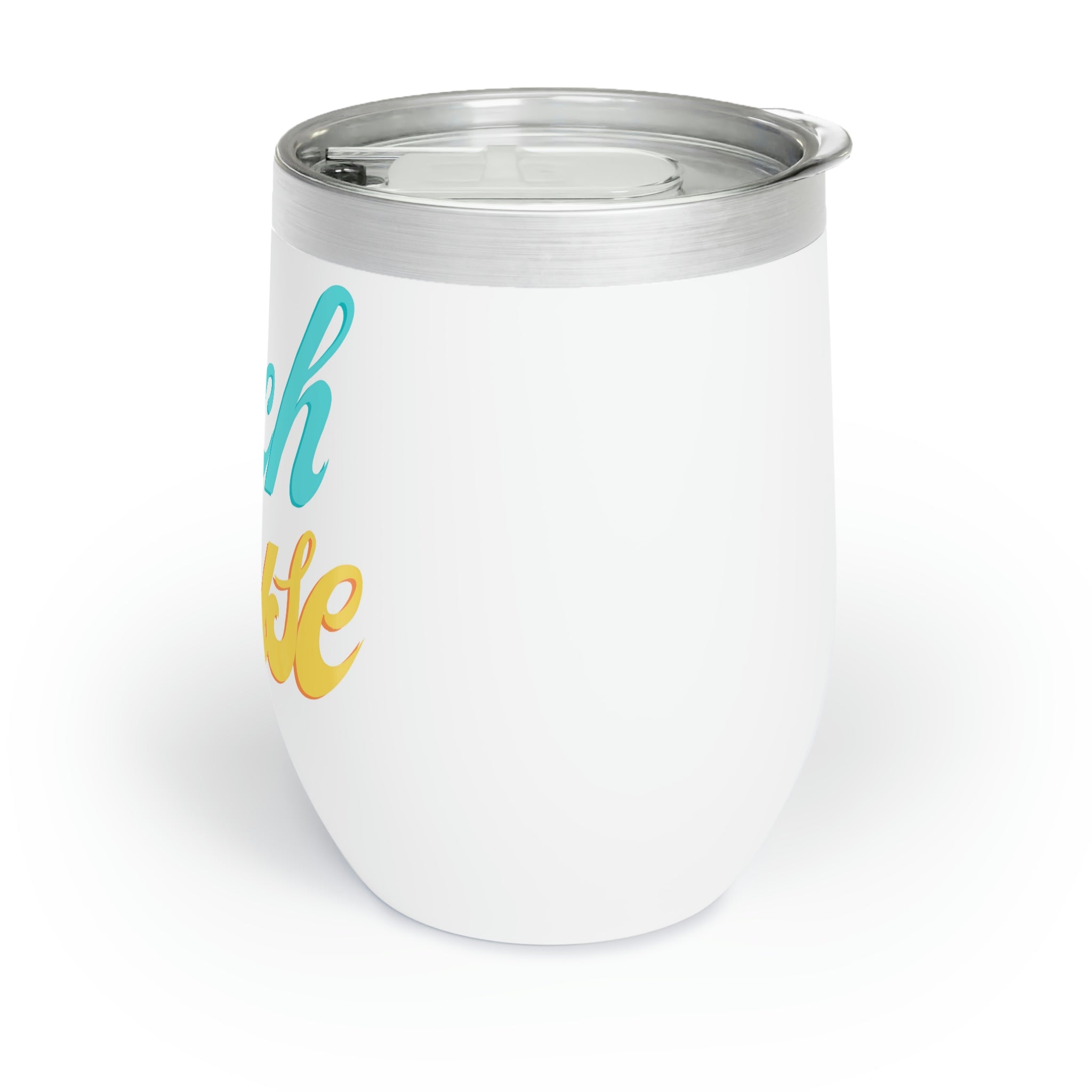 Beach House Chill Wine Tumbler in stainless steel with a sleek design, perfect for keeping drinks at the ideal temperature.