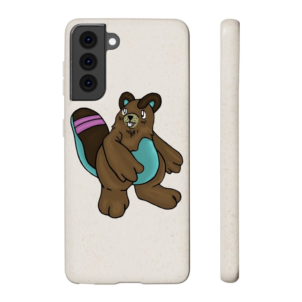 Beachu Biodegradable Phone Case made from PLA plant polymer and bamboo binder, showcasing its slim design and eco-friendly features.