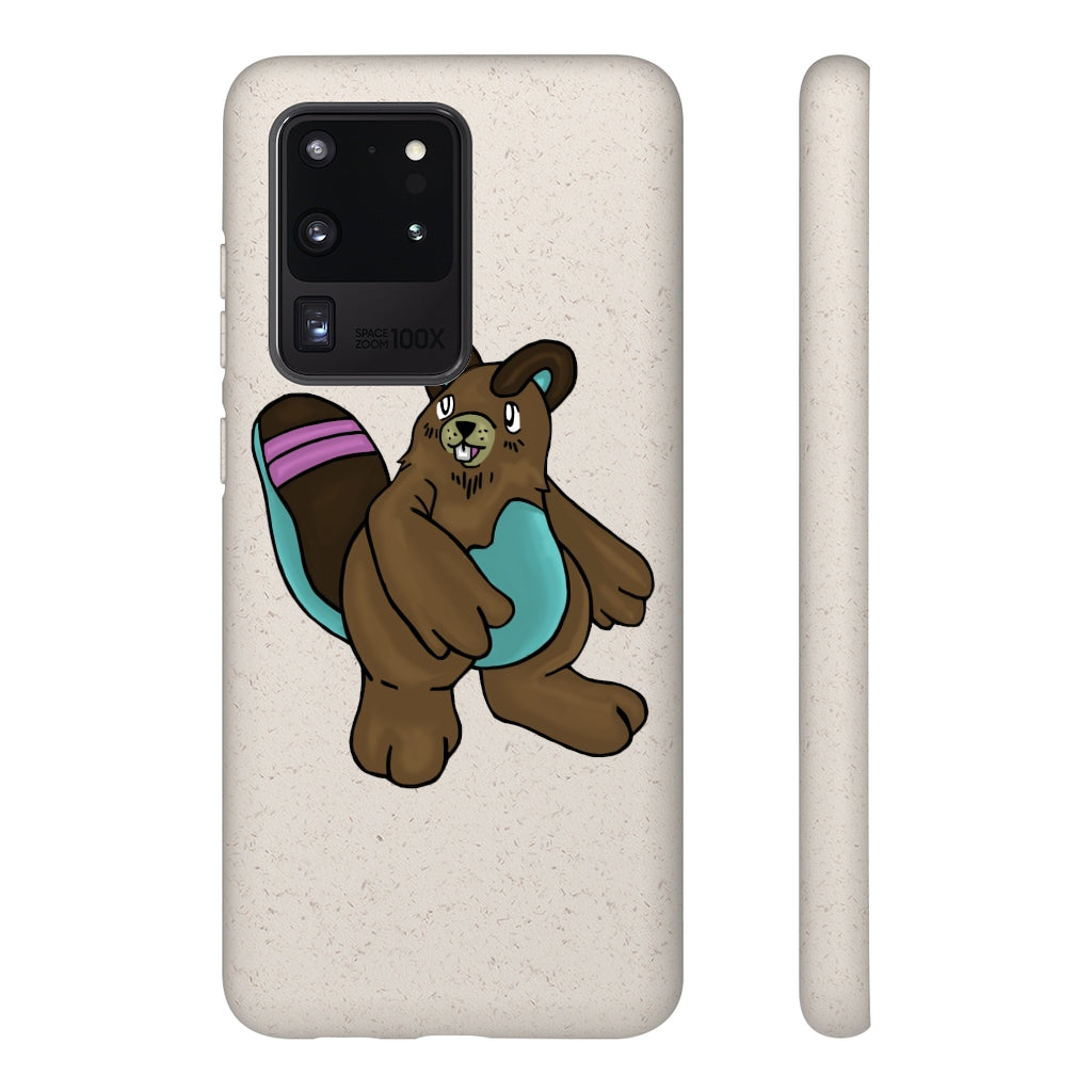 Beachu Biodegradable Phone Case made from PLA plant polymer and bamboo binder, showcasing its slim design and eco-friendly features.