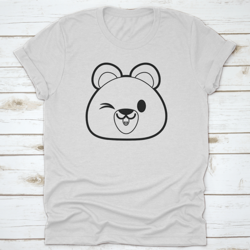 A stylish Bear Design Gift Shirt featuring a vector illustration, made from 100% cotton, perfect for family and friends.