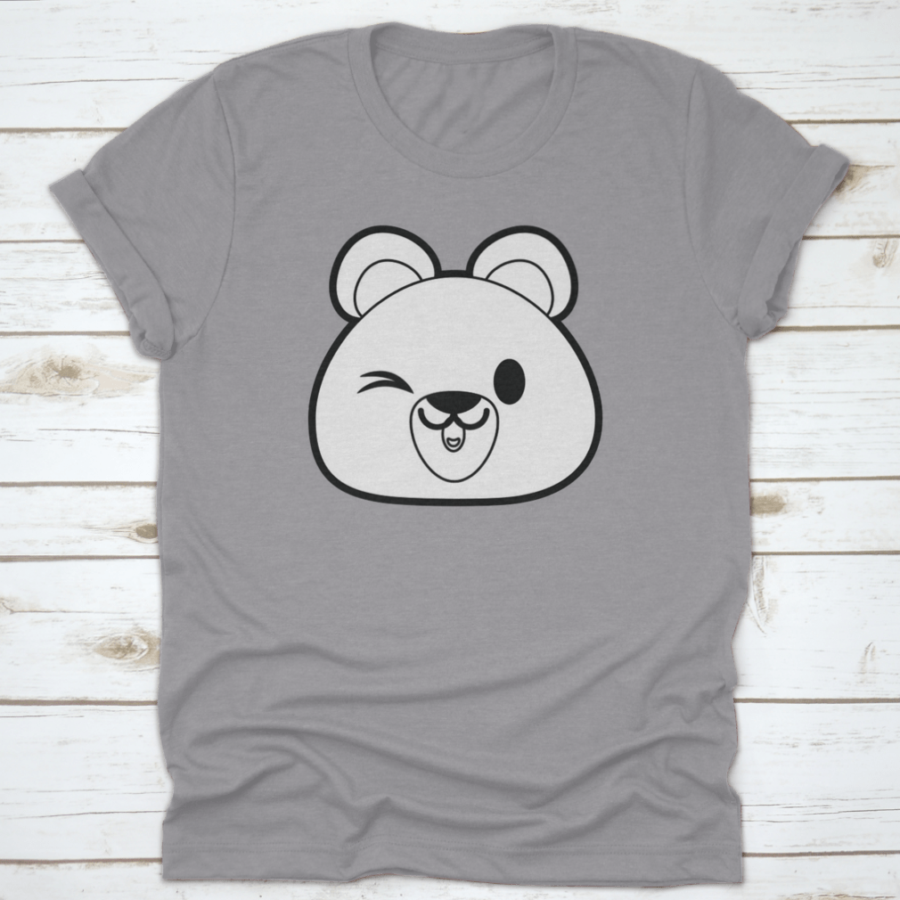 A stylish Bear Design Gift Shirt featuring a vector illustration, made from 100% cotton, perfect for family and friends.