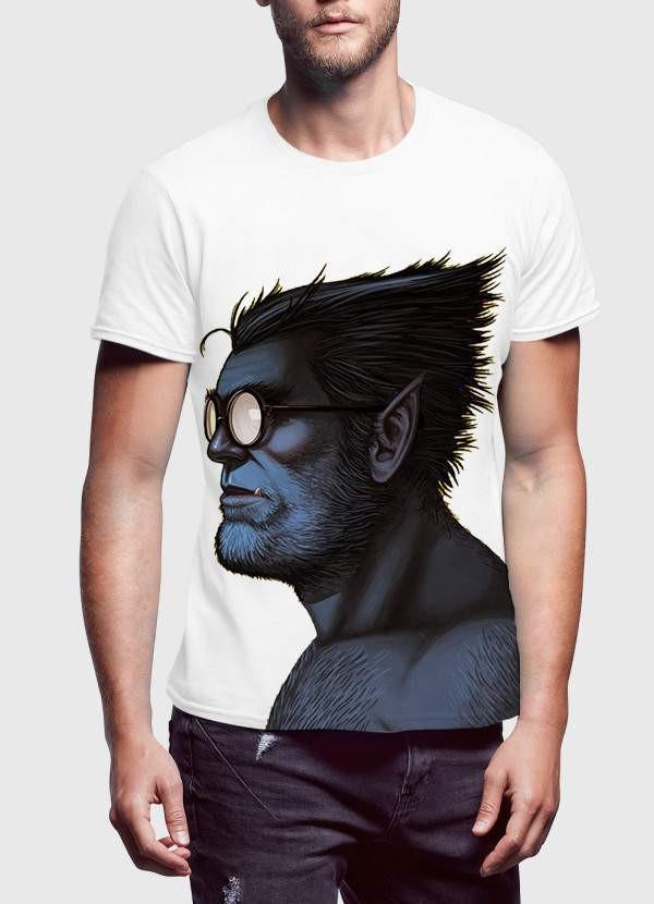 A stylish Beast Portrait T-Shirt featuring a unique artistic design, made from soft 100% cotton fabric.