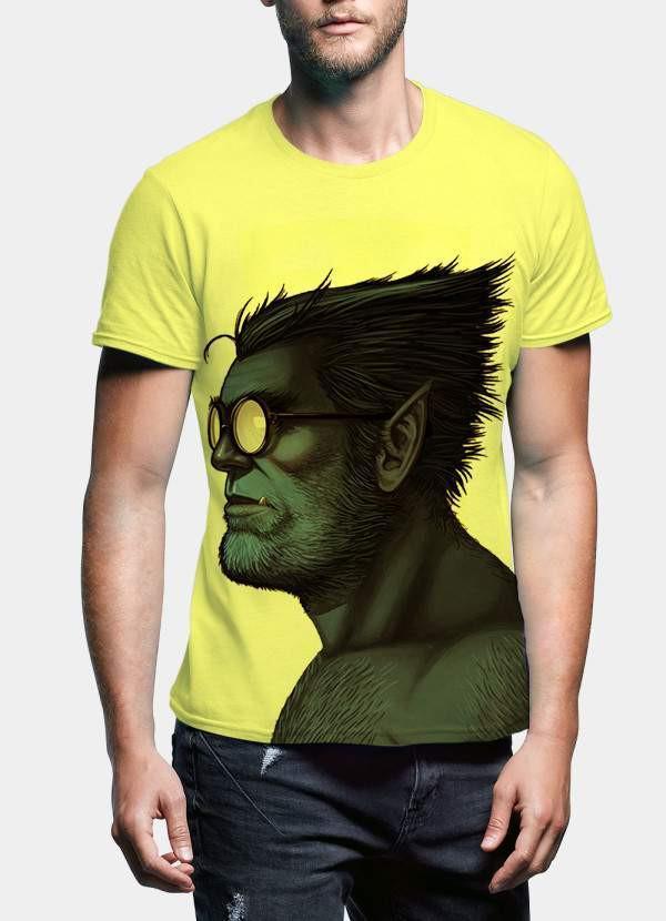 A stylish Beast Portrait T-Shirt featuring a unique artistic design, made from soft 100% cotton fabric.