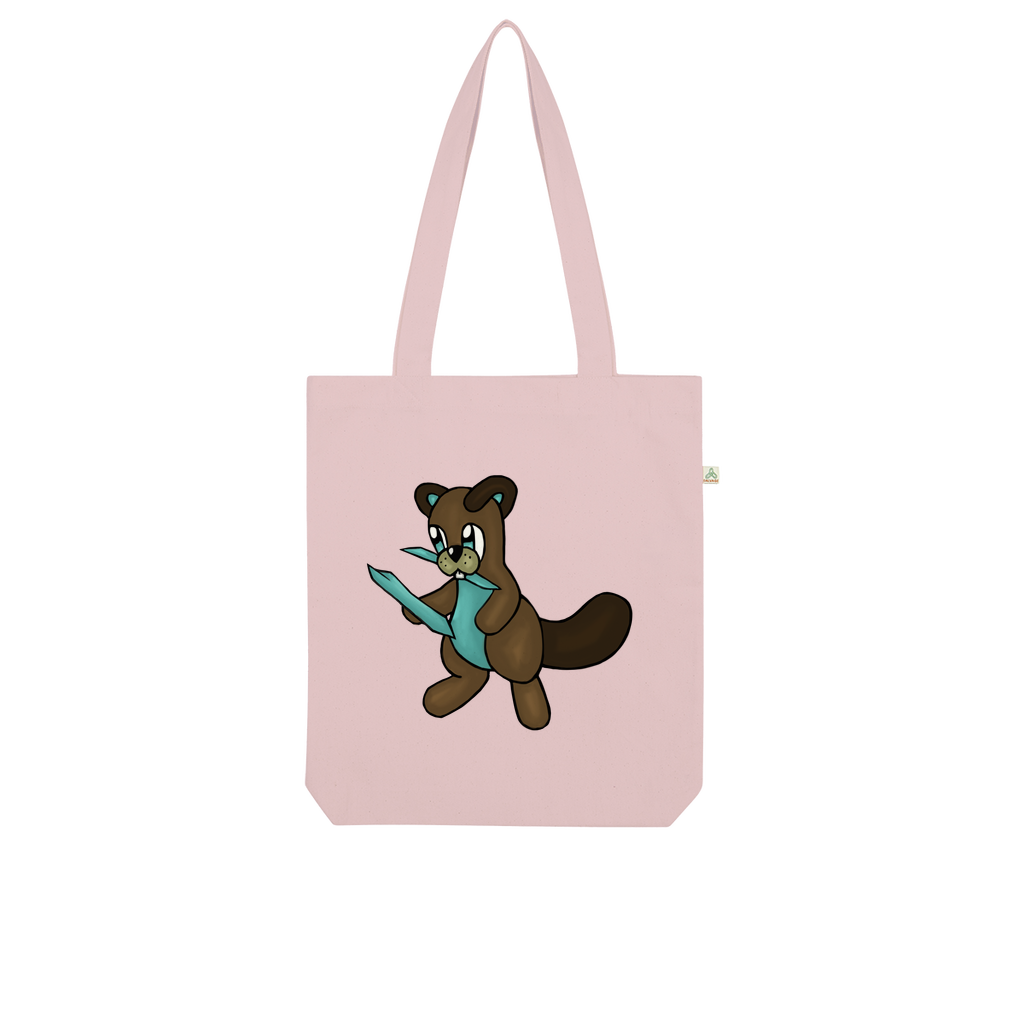 Beatrice Organic Tote Bag made from 100% combed organic cotton, featuring a stylish design and eco-friendly kraft paper packaging.