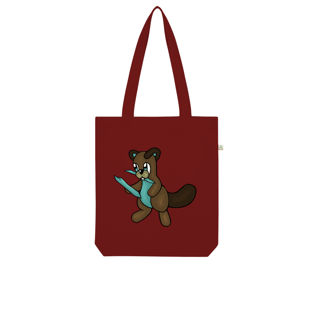 Beatrice Organic Tote Bag made from 100% combed organic cotton, featuring a stylish design and eco-friendly kraft paper packaging.