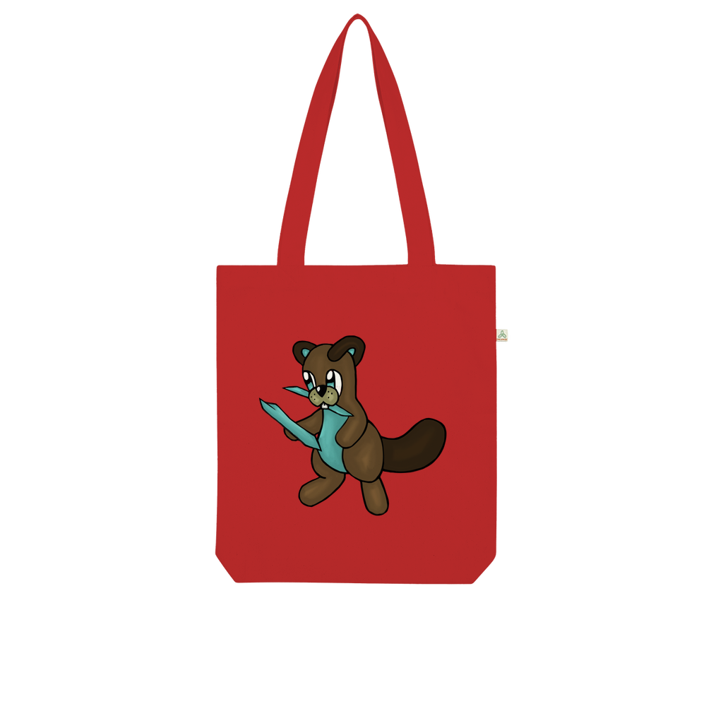 Beatrice Organic Tote Bag made from 100% combed organic cotton, featuring a stylish design and eco-friendly kraft paper packaging.