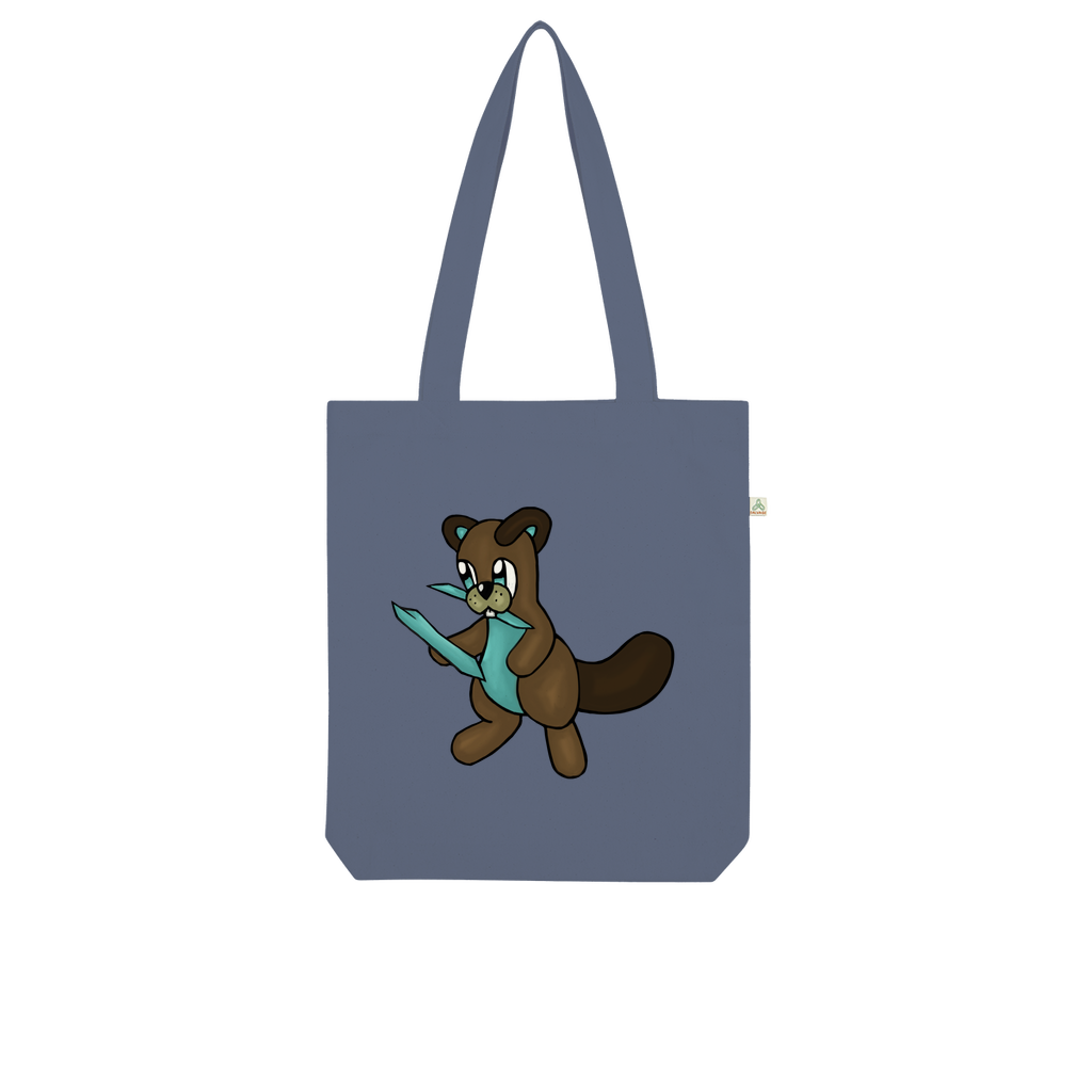 Beatrice Organic Tote Bag made from 100% combed organic cotton, featuring a stylish design and eco-friendly kraft paper packaging.