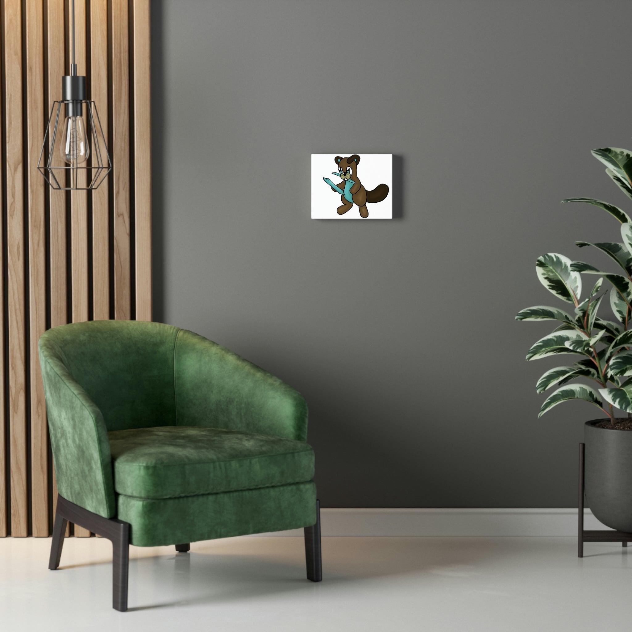 Beatrice Stretched Canvas featuring vibrant artwork on a durable wooden frame, perfect for indoor decoration.