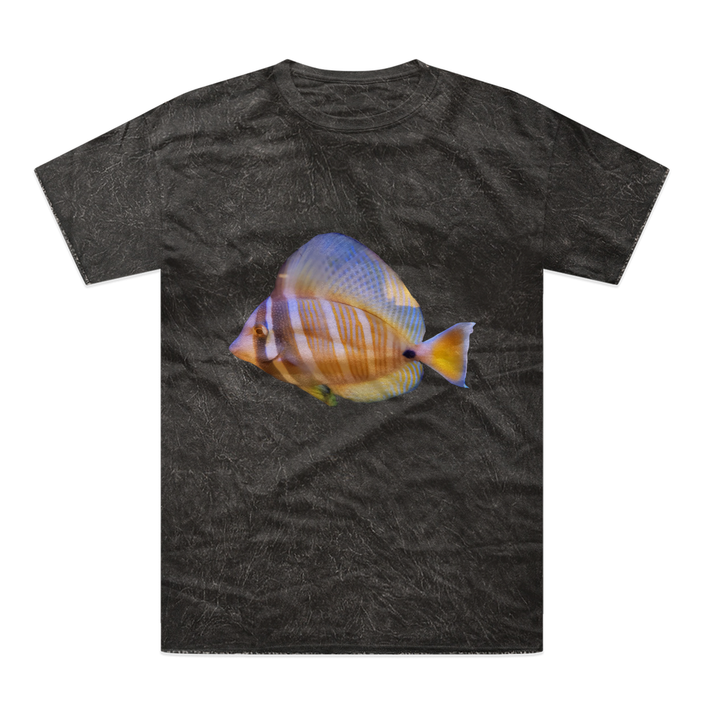 Beautiful Colored Fish Tie-Dye T-Shirt featuring vibrant colors and unique patterns, made from 100% heavyweight cotton.