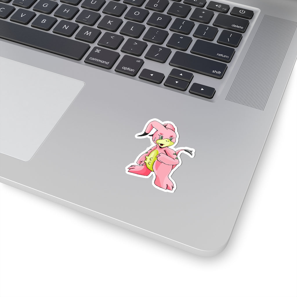 Bebow Kiss-Cut Stickers showcasing various custom shapes and sizes on a clean background.