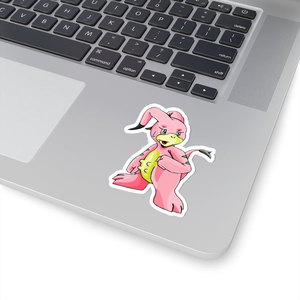 Bebow Kiss-Cut Stickers showcasing various custom shapes and sizes on a clean background.