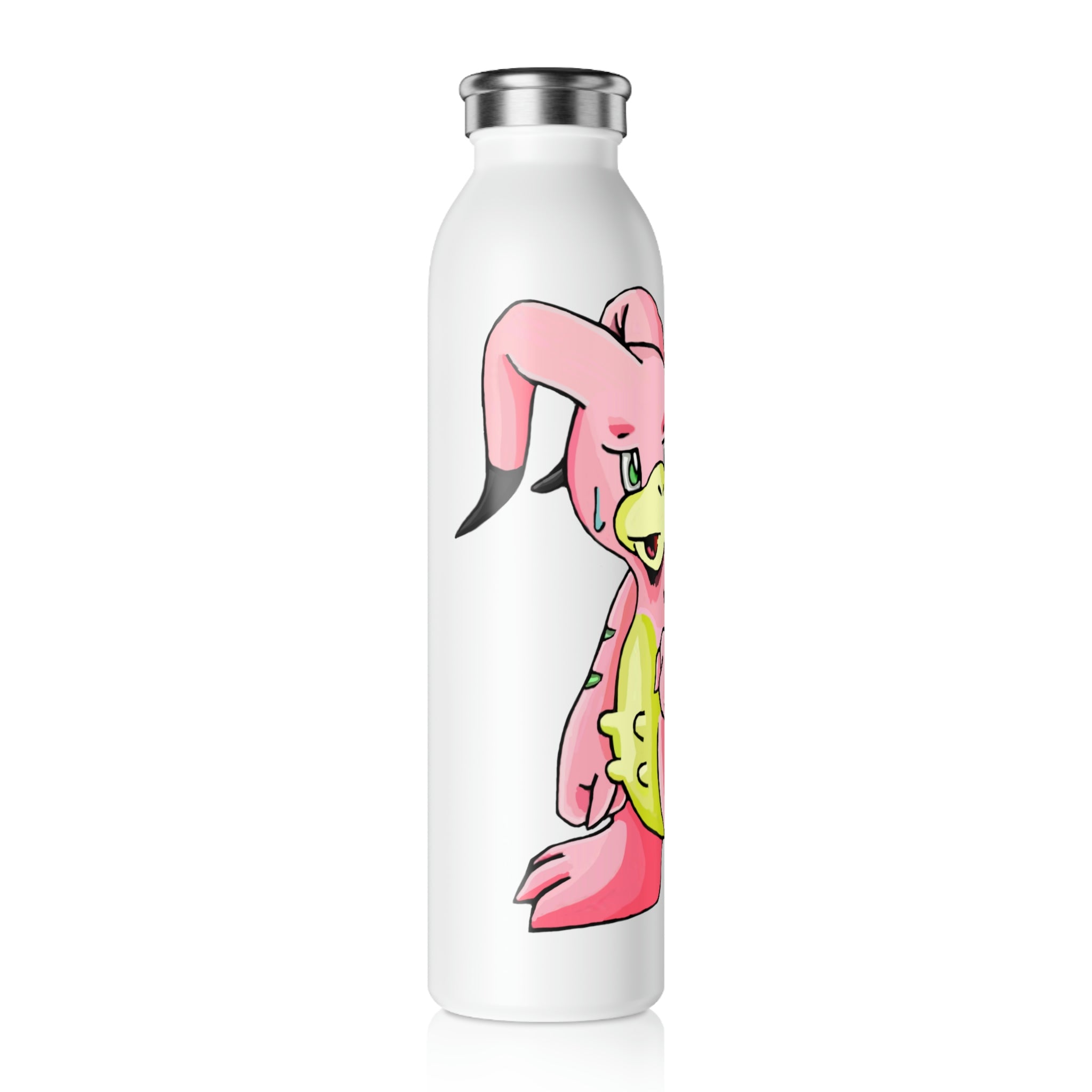 Bebow Slim Water Bottle with customizable design and stylish matte finish, showcasing its double-wall stainless steel construction.