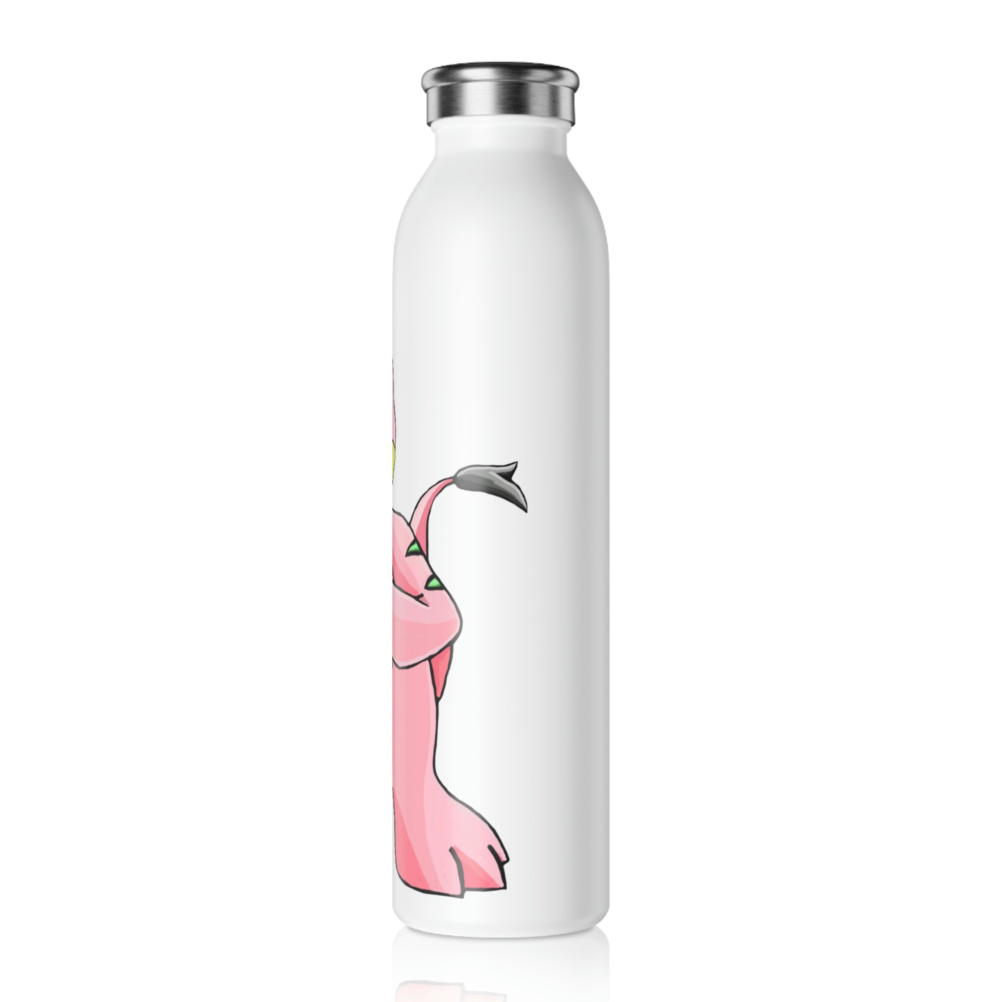 Bebow Slim Water Bottle with customizable design and stylish matte finish, showcasing its double-wall stainless steel construction.