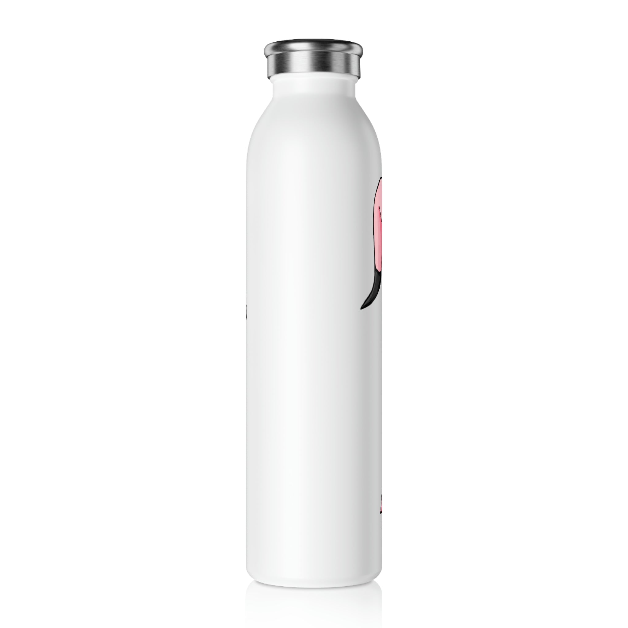 Bebow Slim Water Bottle with customizable design and stylish matte finish, showcasing its double-wall stainless steel construction.