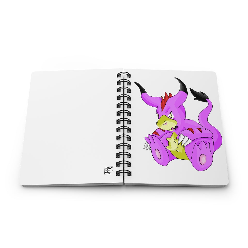 Beboxu Spiral Bound Journal with glossy laminated cover and lined pages, showcasing its stylish design and compact size.