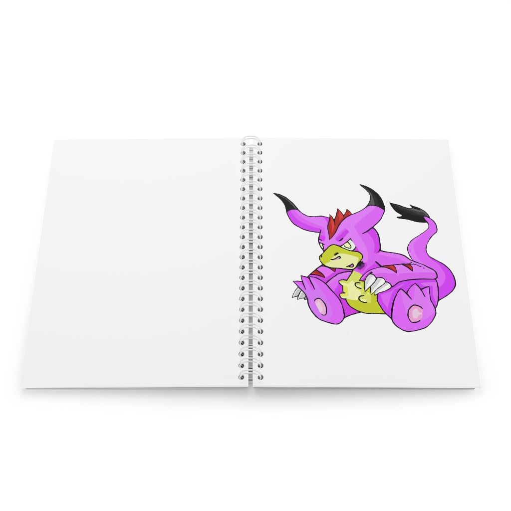 Beboxu Spiral Notebook with customizable covers and wide-ruled pages, featuring a semi-gloss laminated finish.