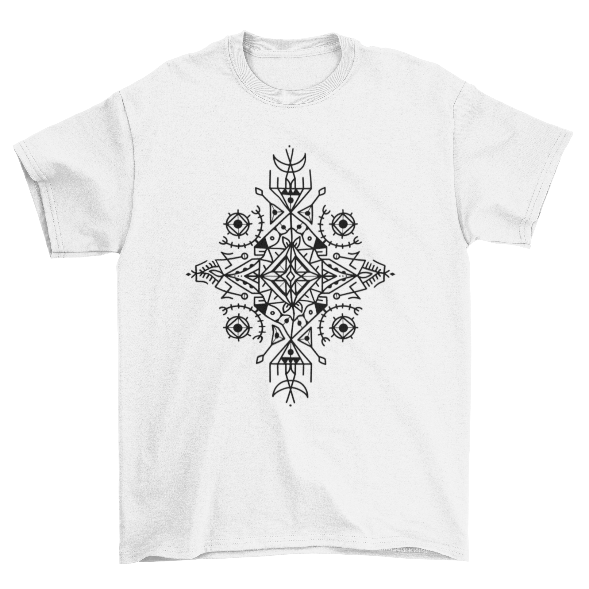 A stylish Berber shape t-shirt featuring an intricate berber motif design, perfect for casual wear.