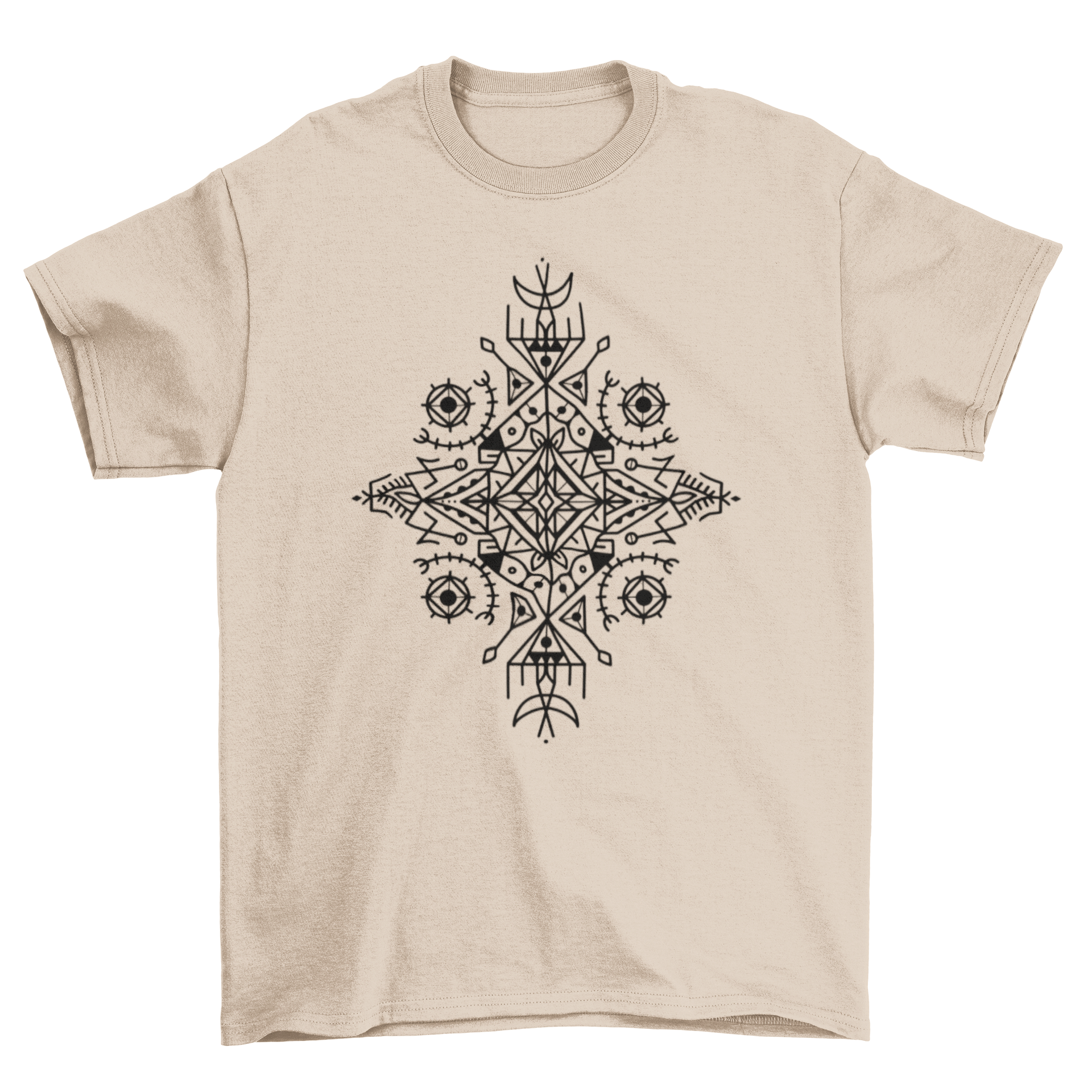 A stylish Berber shape t-shirt featuring an intricate berber motif design, perfect for casual wear.