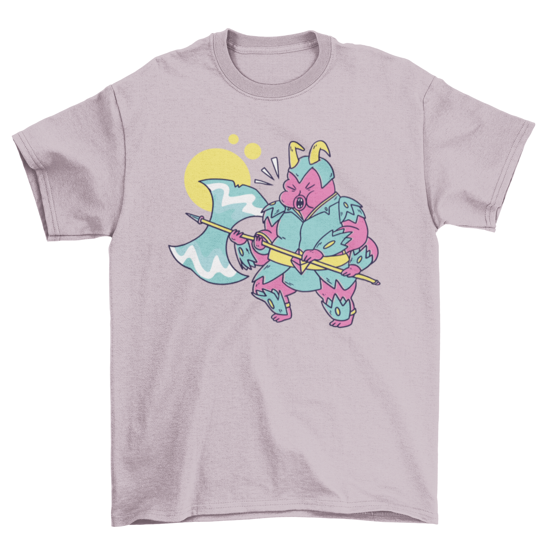 Berserker Tardigrade T-Shirt featuring a colorful illustration of a tardigrade in role-playing berserker attire.