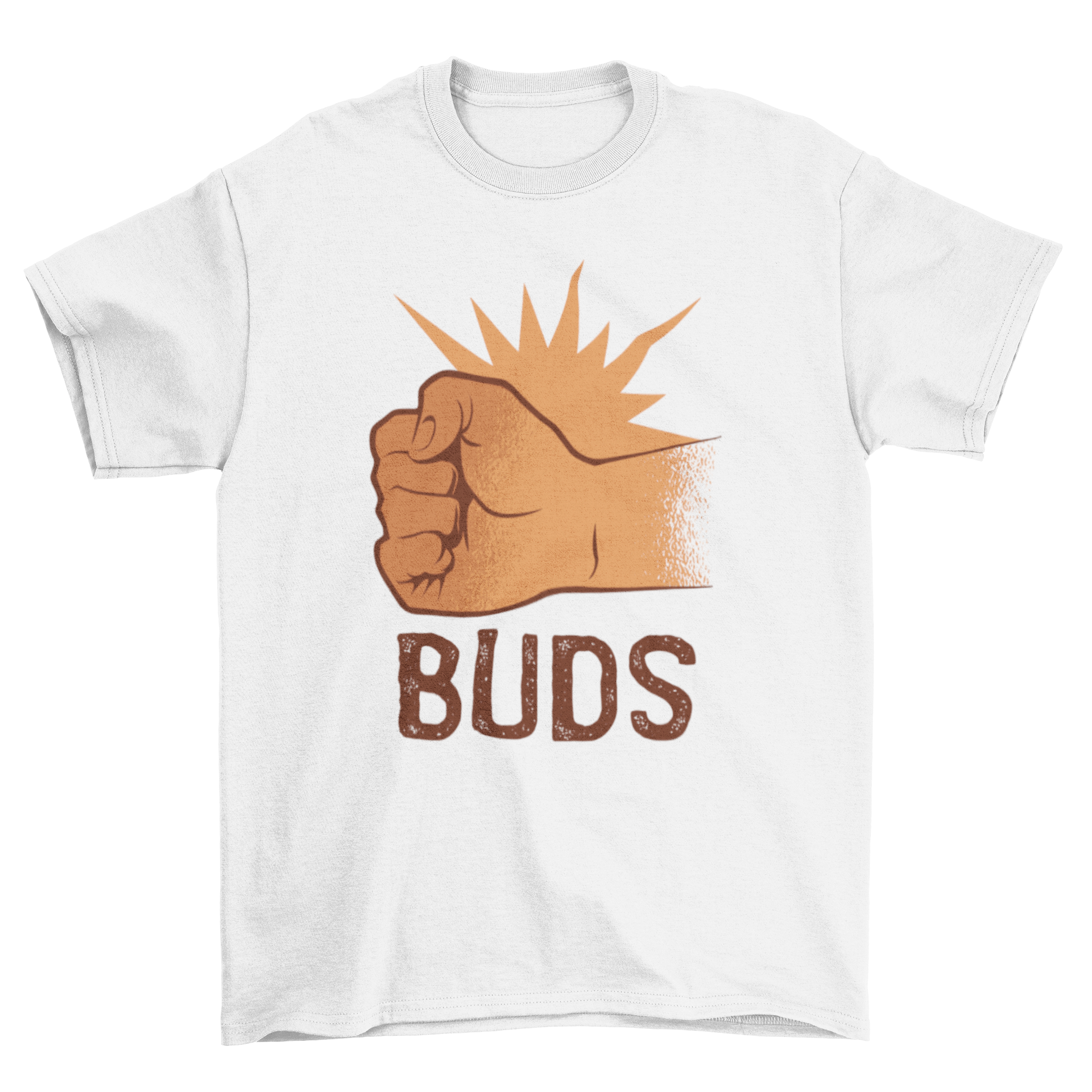 Best Buds 2 T-shirt featuring a vibrant design celebrating friendship, made from soft cotton fabric.