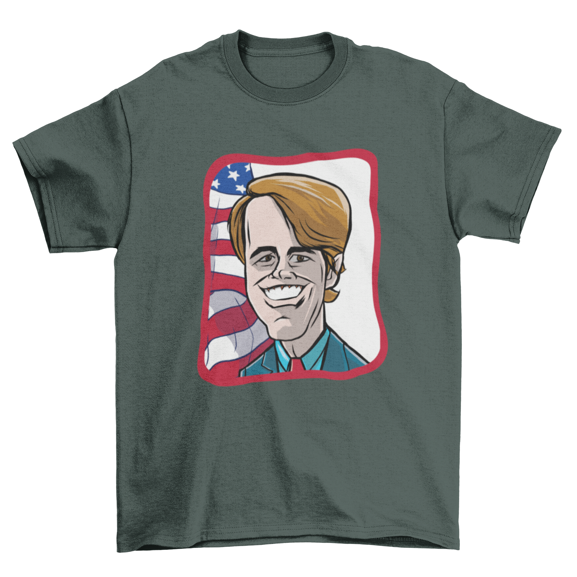 Beto O Rourke Cartoon T-shirt featuring a colorful cartoon design of the politician.