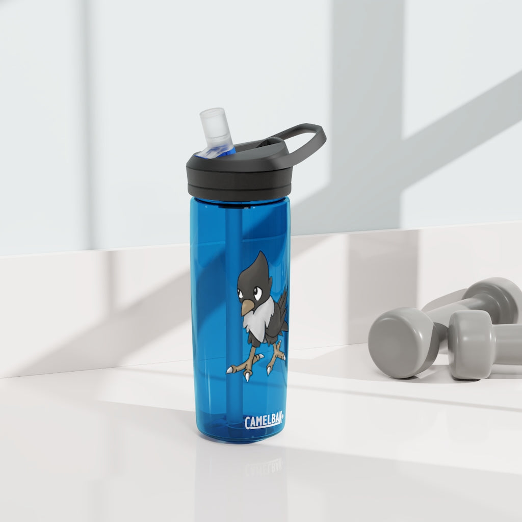 BiChip CamelBak Eddy® Water Bottle in 20oz and 25oz sizes, showcasing its durable Tritan™ material and spill-proof design.