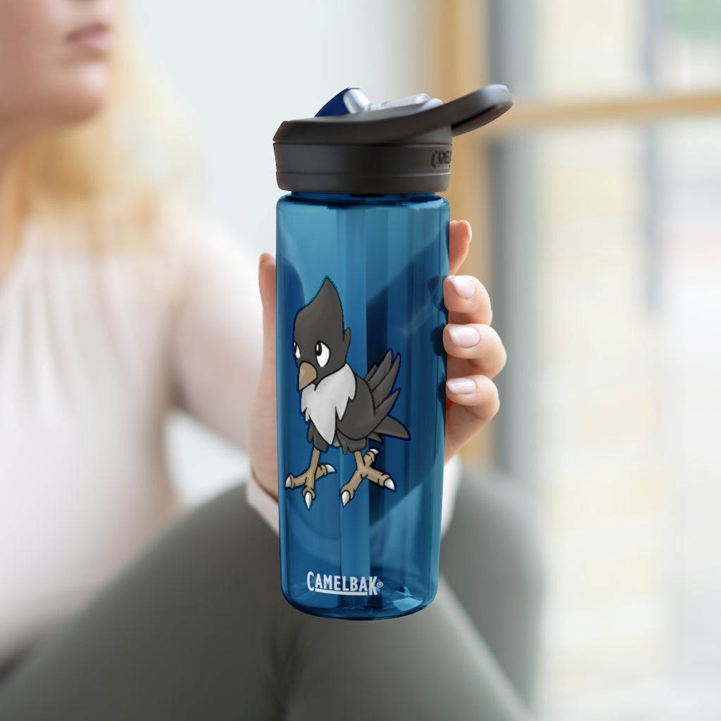 BiChip CamelBak Eddy® Water Bottle in 20oz and 25oz sizes, showcasing its durable Tritan™ material and spill-proof design.