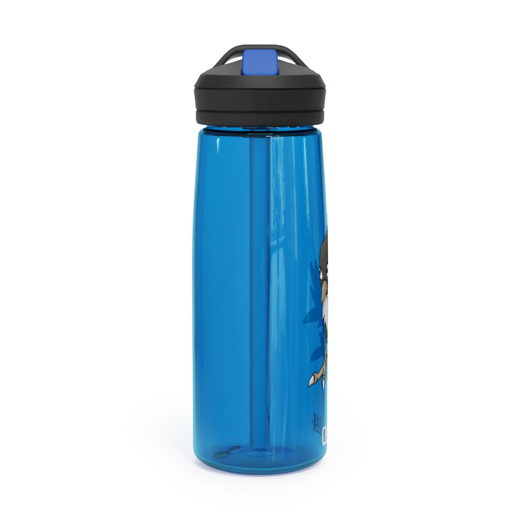 BiChip CamelBak Eddy® Water Bottle in 20oz and 25oz sizes, showcasing its durable Tritan™ material and spill-proof design.