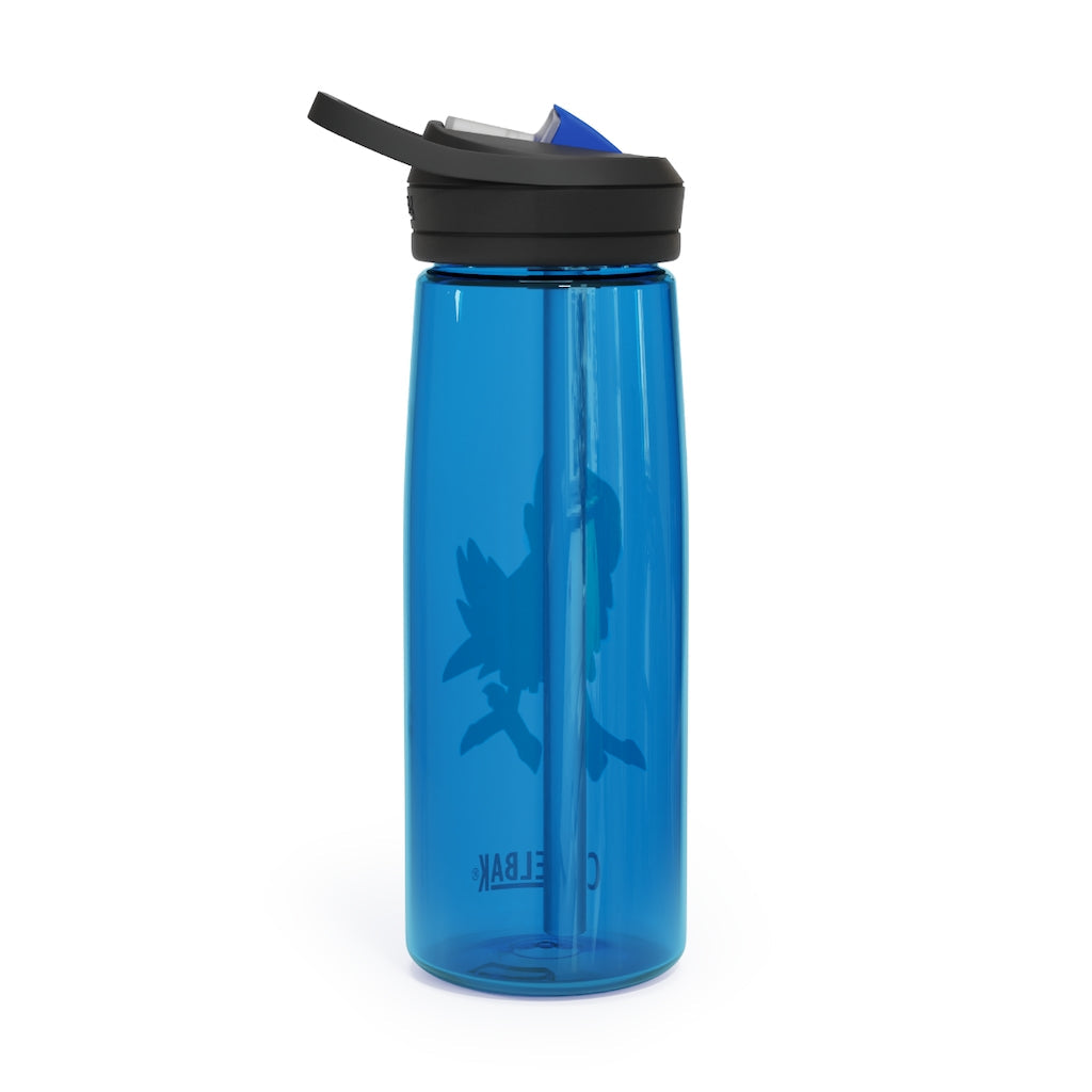 BiChip CamelBak Eddy® Water Bottle in 20oz and 25oz sizes, showcasing its durable Tritan™ material and spill-proof design.