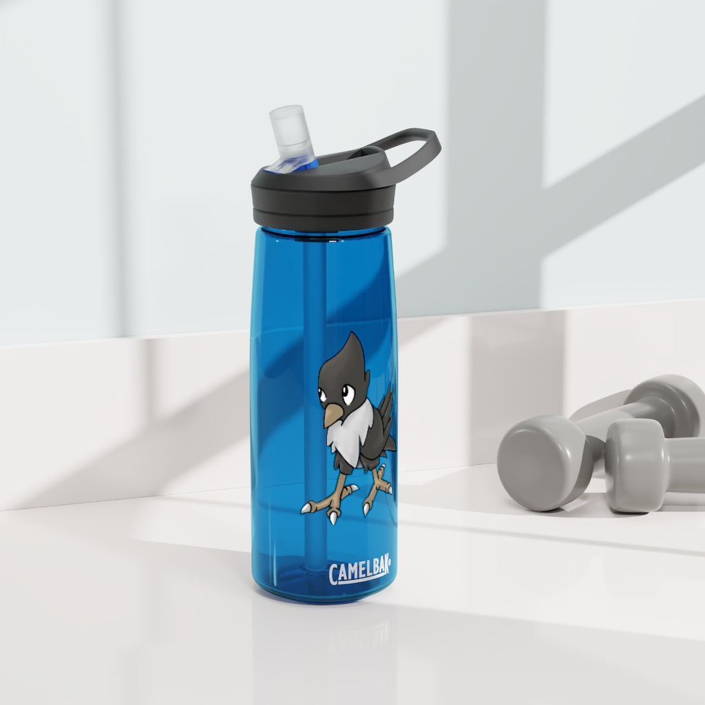 BiChip CamelBak Eddy® Water Bottle in 20oz and 25oz sizes, showcasing its durable Tritan™ material and spill-proof design.