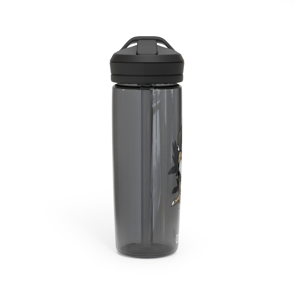 BiChip CamelBak Eddy® Water Bottle in 20oz and 25oz sizes, showcasing its durable Tritan™ material and spill-proof design.