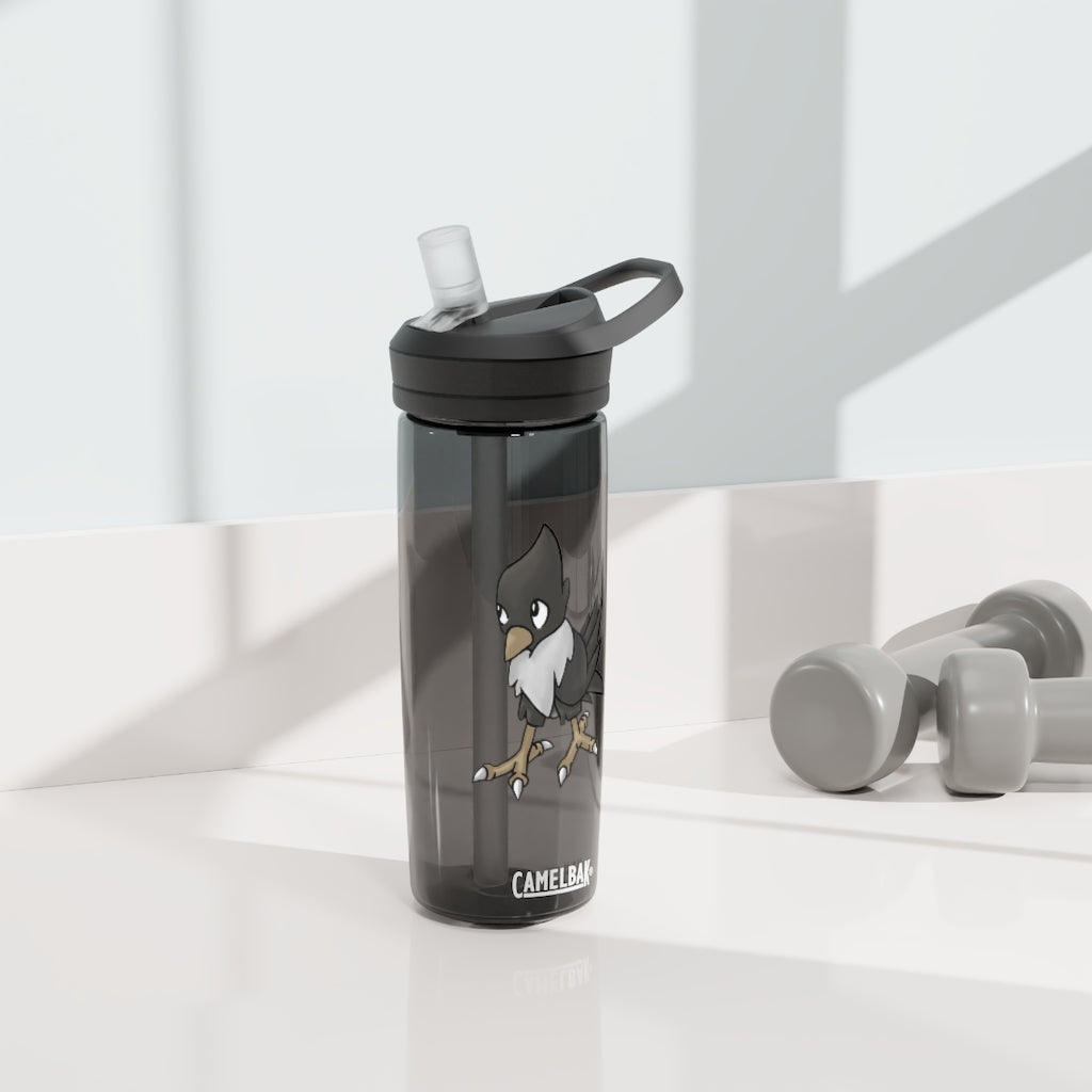 BiChip CamelBak Eddy® Water Bottle in 20oz and 25oz sizes, showcasing its durable Tritan™ material and spill-proof design.